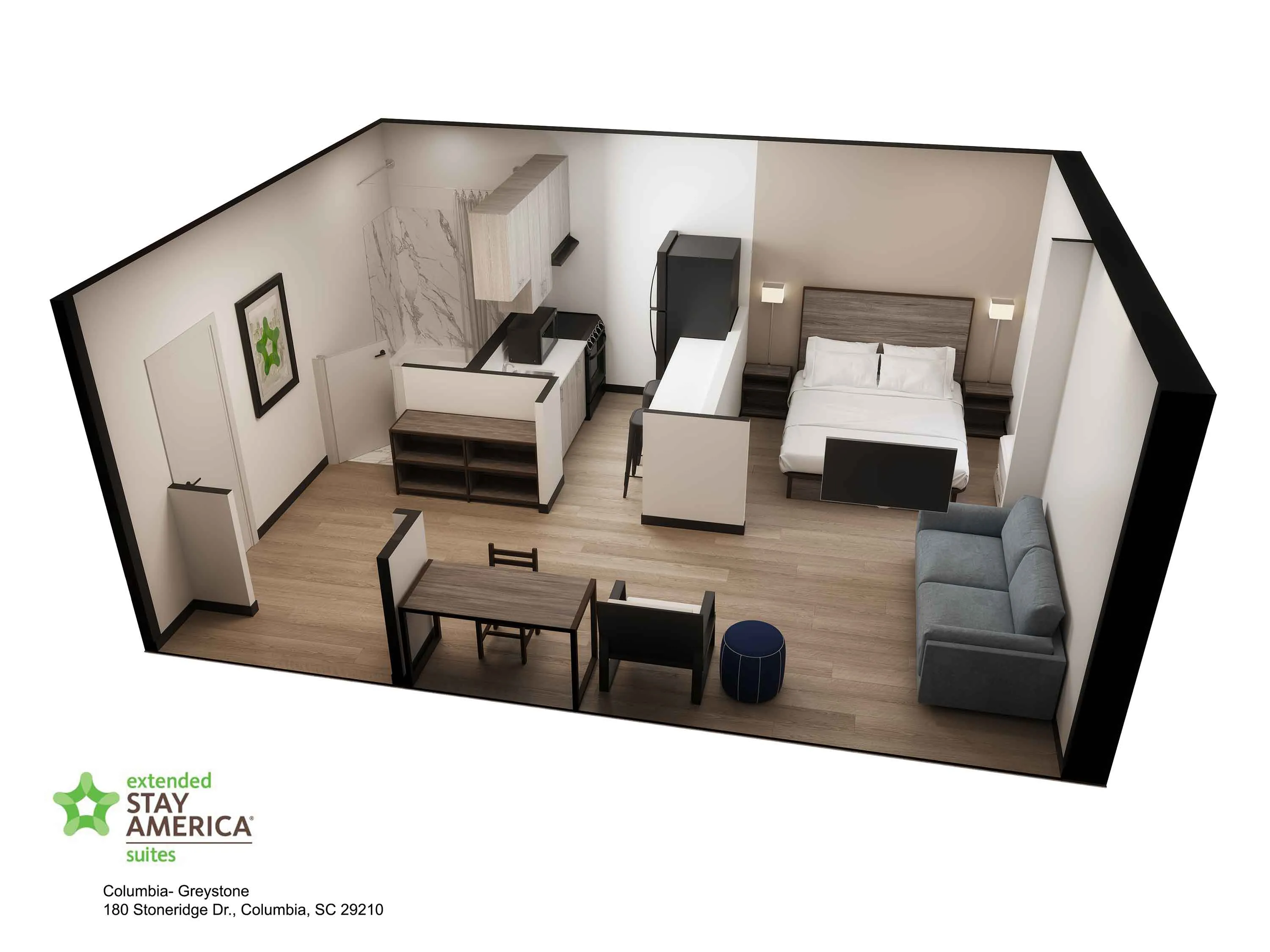 Deluxe Studio - 1 Queen Bed